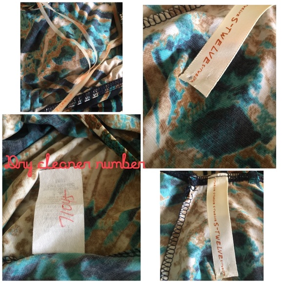 S-TWELVE SHORT CASUAL DRESS SLEEVELESS SZ M MULTIC - Picture 6 of 8